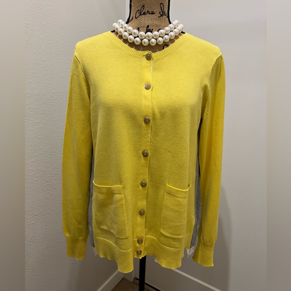 CAbi Yellow Cardigan Sweater